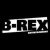 Logo von B-Rex Entertainment in weißer Schrift auf schwarzem Hintergrund.