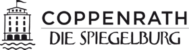 Logo von Coppenrath & De Spiegelburg mit einem stilisierten Turm und Wellen darunter.