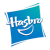 Logo von Hasbro, einem Spielzeug- und Spielehersteller, in blauer und weißer Farbgestaltung.